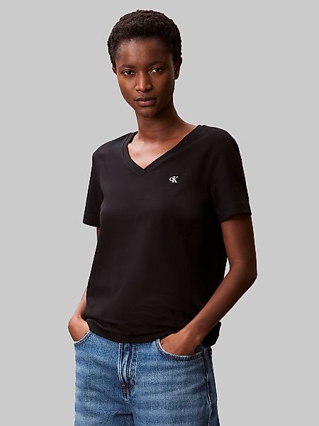 Calvin Klein Jeans T-Shirt "Archive Jersey Vnk Tee EU", Mit V-Ausschnitt günstig online kaufen