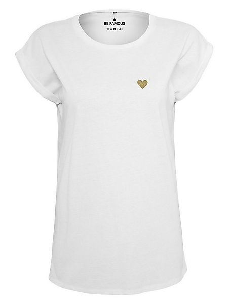 Be Famous Print-Shirt Classic Roll Up Heart (1-tlg., keine) günstig online kaufen