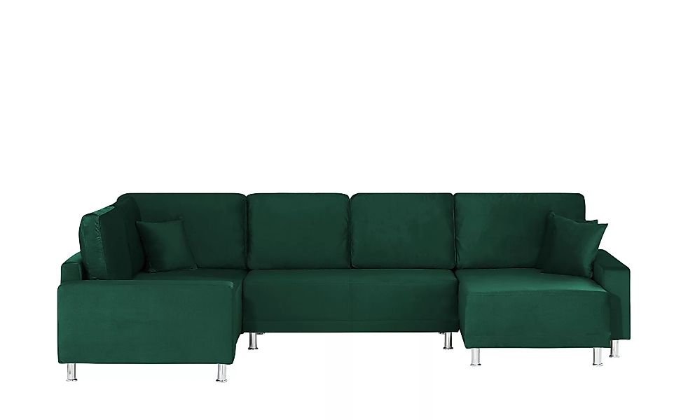 Wohnlandschaft - grün - 350 cm - 167 cm - Polstermöbel > Sofas > Wohnlandsc günstig online kaufen