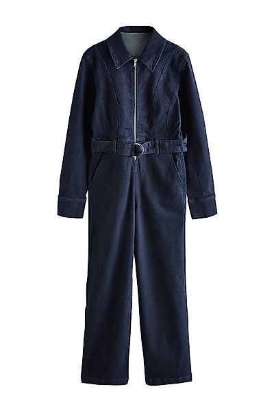 Next Jumpsuit Denim-Jumpsuit mit weitem Bein und Gürtel (1-tlg) günstig online kaufen