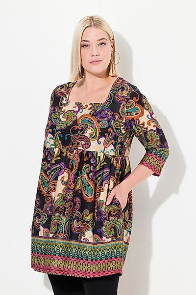 Ulla Popken Longshirt Longshirt CottonTouch Alloverdruck günstig online kaufen