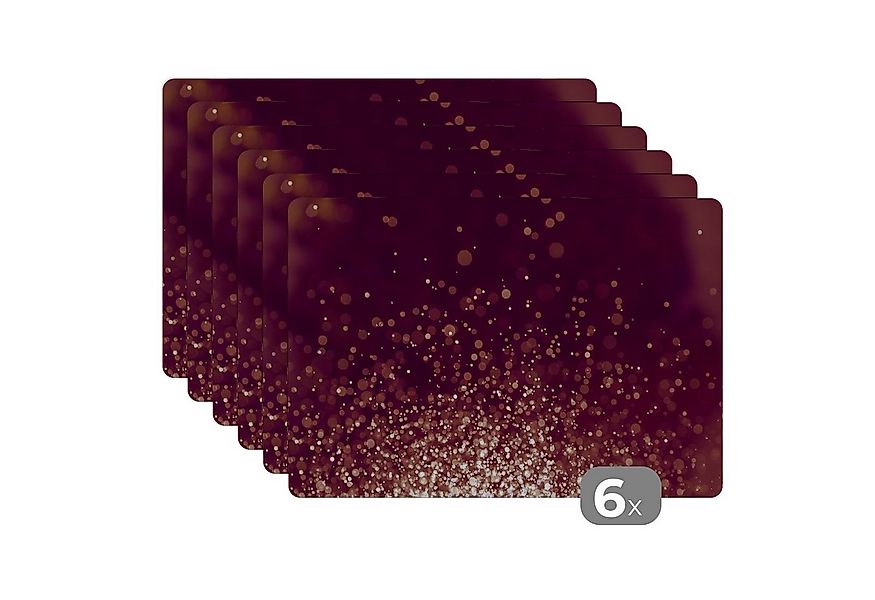 MuchoWow Platzset Abstrakt - Glitzer - Licht - Design, (6-St), Platzsets, T günstig online kaufen