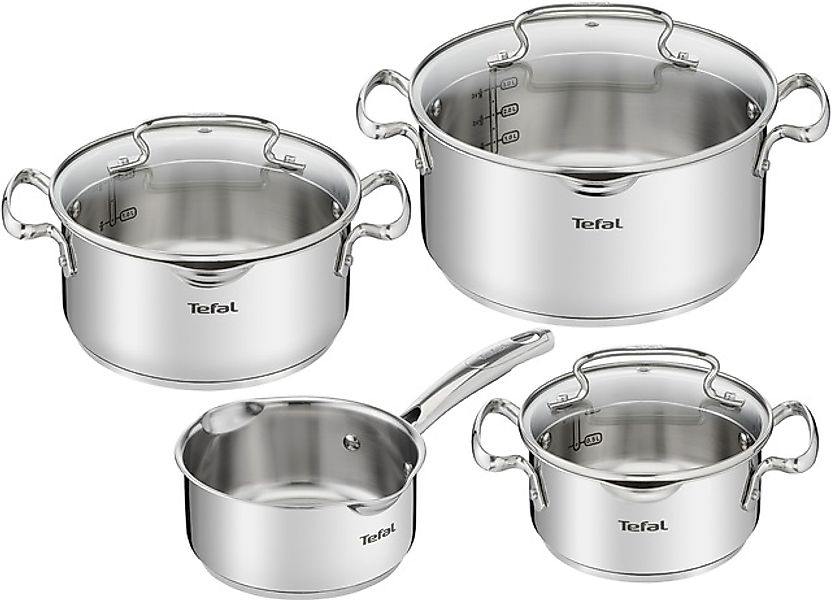 Tefal Topf-Set »Duetto+ G719S7«, Edelstahl 18/10, (Set, 7 tlg., Kochtopf mi günstig online kaufen