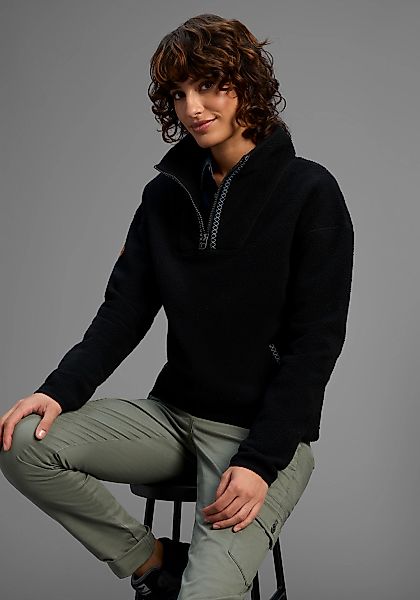 KangaROOS Fleecepullover, aus kuscheligem Sherpa Fleece, Half-zip günstig online kaufen