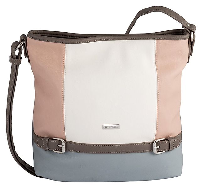 TOM TAILOR Hobo Juna, aus soft genarbtem ledrigen Material mit glänzenden M günstig online kaufen