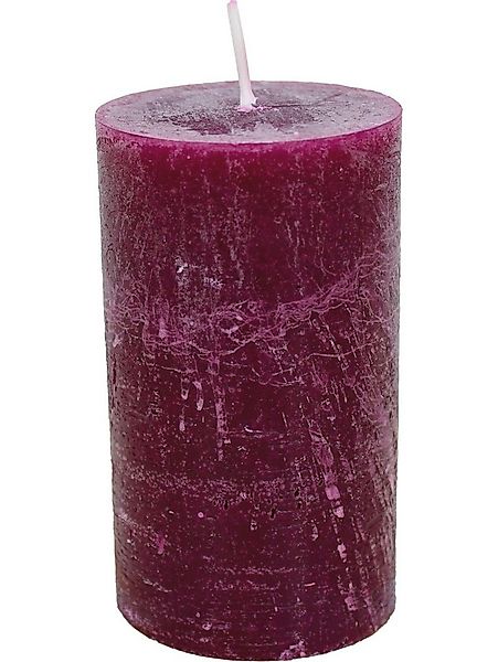 House of Rustic Stumpenkerze House of Rustic Kerze burgunder Ø 6,8 x 12 cm günstig online kaufen