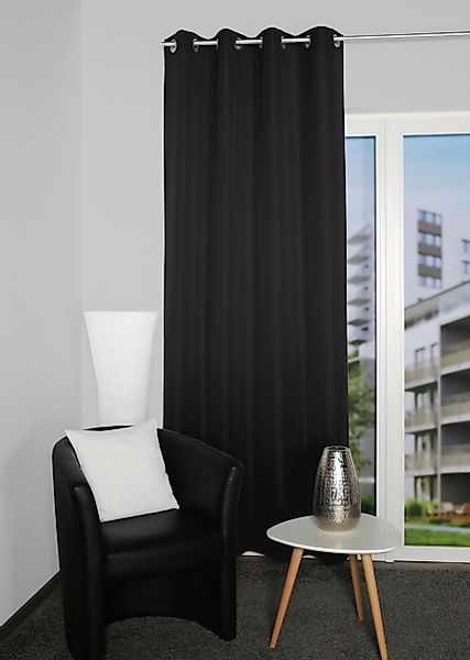 Home Basics Vorhang "ATLANTIK" Ösen 1 Stk. tlg. Ösenschal Uni ATLANTIK günstig online kaufen