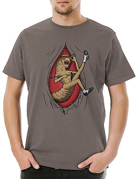 Urban Backwoods Print-Shirt Urban Backwoods Worm Annelids Herren T-Shirt Zi günstig online kaufen