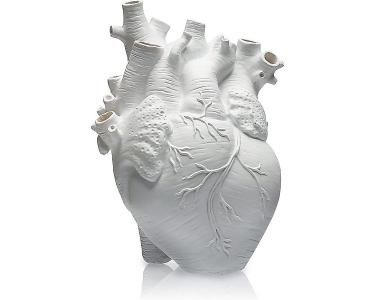 Novzep Dekovase Herzförmige Pflanzvase aus Harz, kleine weiße Blumentopf-De günstig online kaufen