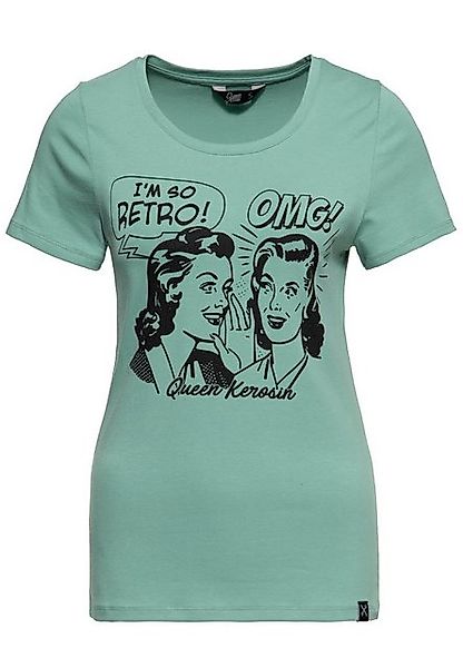 QueenKerosin Print-Shirt I am so Retro (1-tlg) mit plakativem vintage Front günstig online kaufen