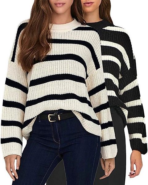 Jaquelin de Young Strickpullover Streifen Pullover im Doppelpack günstig online kaufen