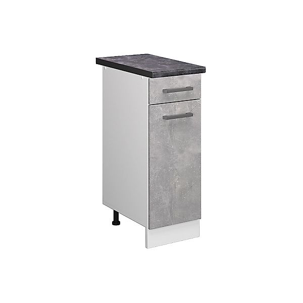 Vicco Unterschrank R-Line, Beton/Weiß, 30 cm, günstig online kaufen