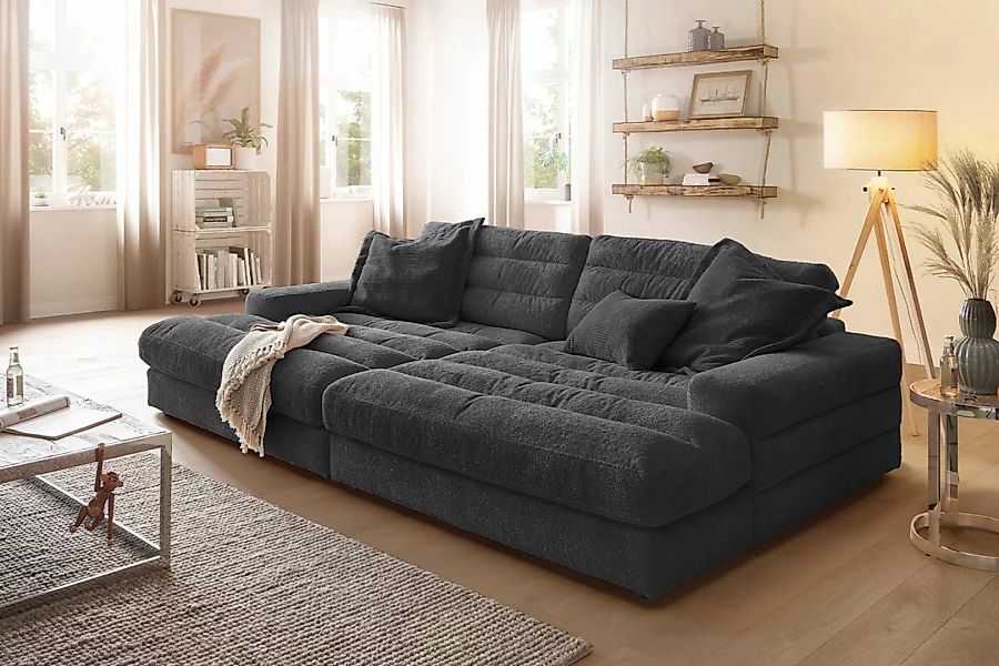 KAWOLA Big-Sofa LANA, Stoff verschiedene Farben günstig online kaufen