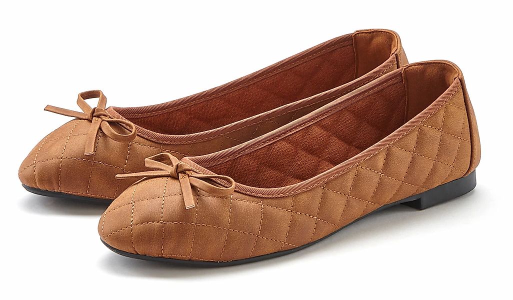 LASCANA Ballerina "Slipper, Schlüpfschuh", mit Schleifenapplikation VEGAN günstig online kaufen