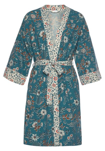 LASCANA Kimono, Kurzform, Jersey, Kimono-Kragen, Gürtel, günstig online kaufen
