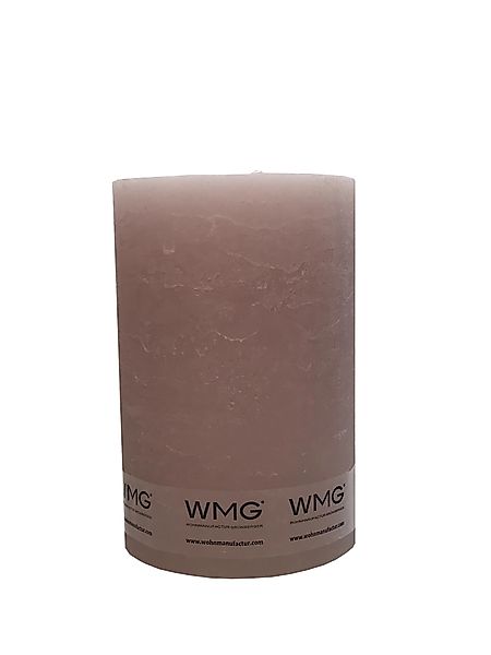 Stumpenkerze Rustikal Höhe 15 cm, Durchmesser 10 cm Orchidee günstig online kaufen
