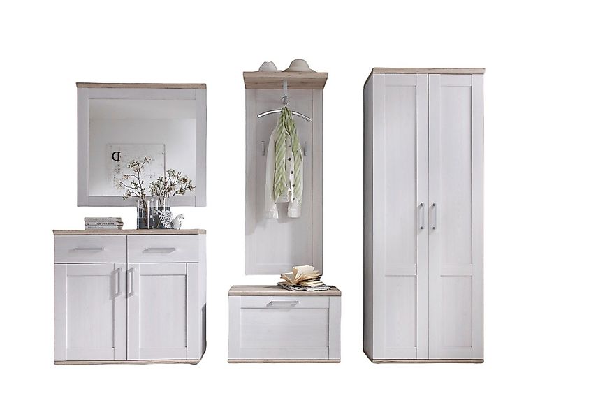 moebel-dich-auf Garderoben-Set ELEGANCE, (Komplett-Set, 5-St., Spiegel günstig online kaufen