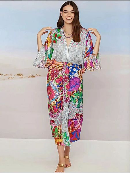 Me369 Maxikleid Kimonokleid Sophia Rangoli günstig online kaufen