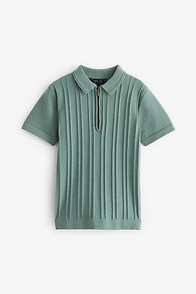 Next Polokragenpullover Poloshirt mit kurzen Ärmel und Reißverschluss (1-tl günstig online kaufen