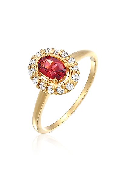 Elli Premium Fingerring Granat Topas Klassik günstig online kaufen