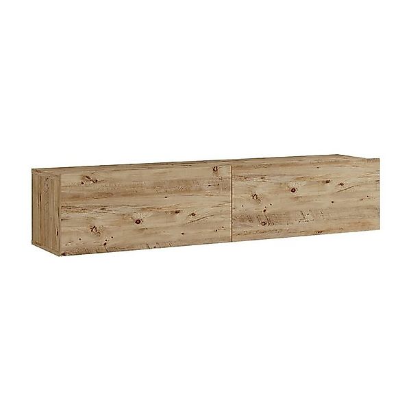 en.casa TV-Schrank »Lapinlahti« 140x31,5x29,5cm Eiche rustikal günstig online kaufen