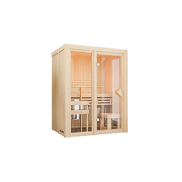 Chillroi Sauna View 1 SET Naturbelassen 3,6kW Ofen Finnisch günstig online kaufen