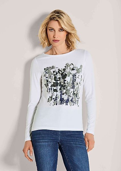MADELEINE Langarmshirt Glamouröses Oberteil mit Straßakzenten günstig online kaufen