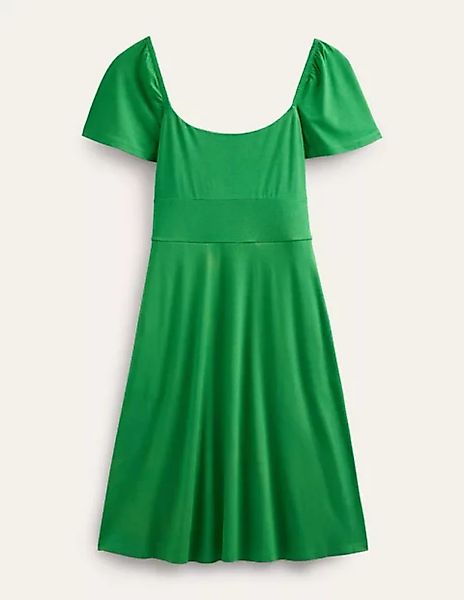 Jersey-Minikleid mit eckigem Ausschnitt Damen Boden, Sattes Grün günstig online kaufen