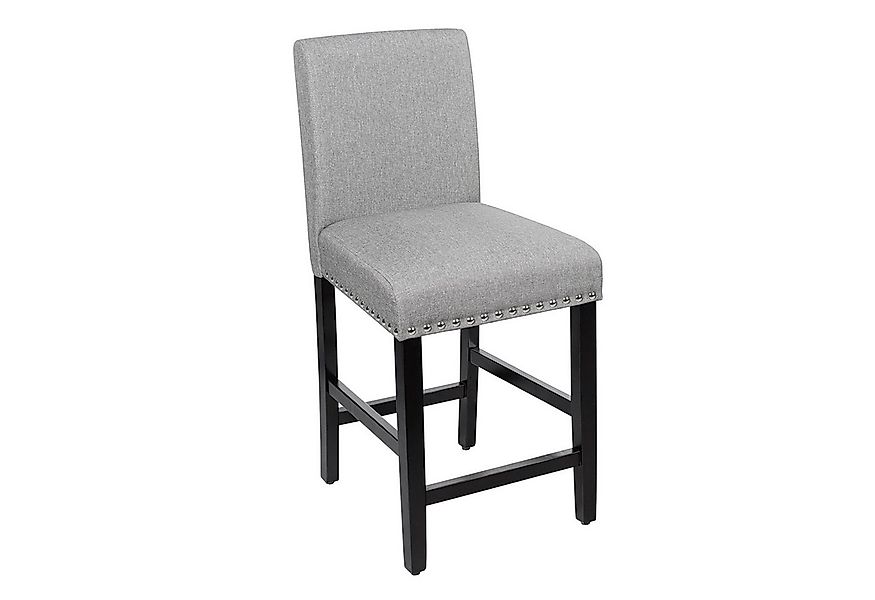 COSTWAY Esszimmerstuhl, 2er Set, Barhocker gepolstert, mit Lehne, Holz, 150 günstig online kaufen