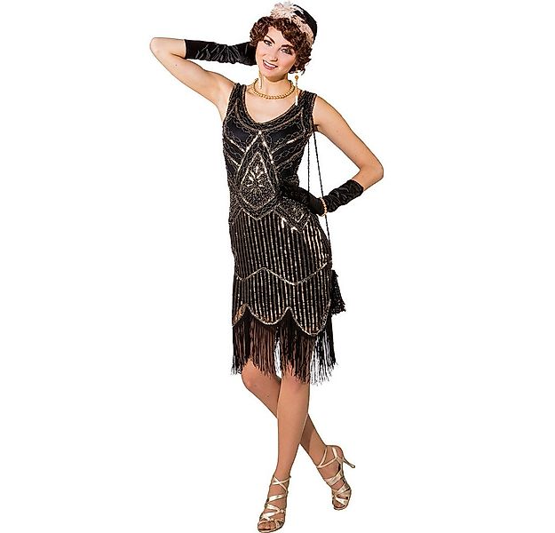 Orlob Kostüm 20er Jahre Kleid schwarz-silber günstig online kaufen