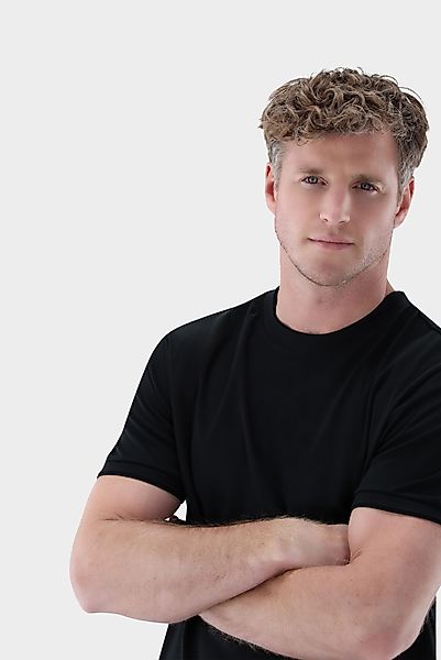 Rundhals T-Shirt mit Paspel Detail günstig online kaufen