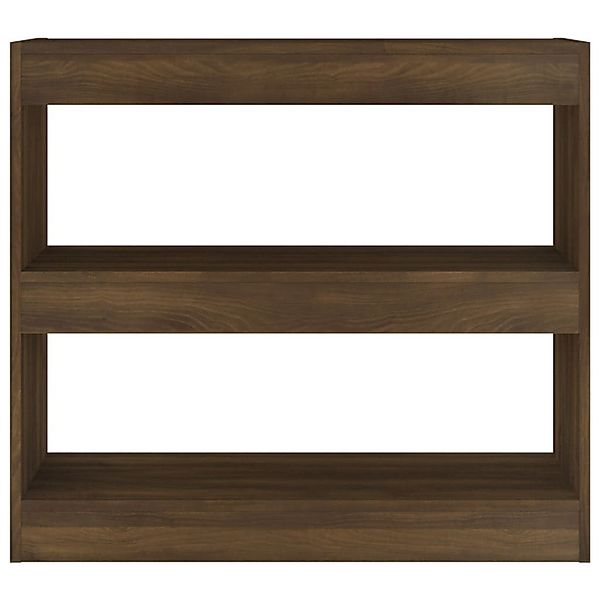 vidaXL Bücherregal Bücherregal/Raumteiler Braun Eichen-Optik 80x30x72 günstig online kaufen