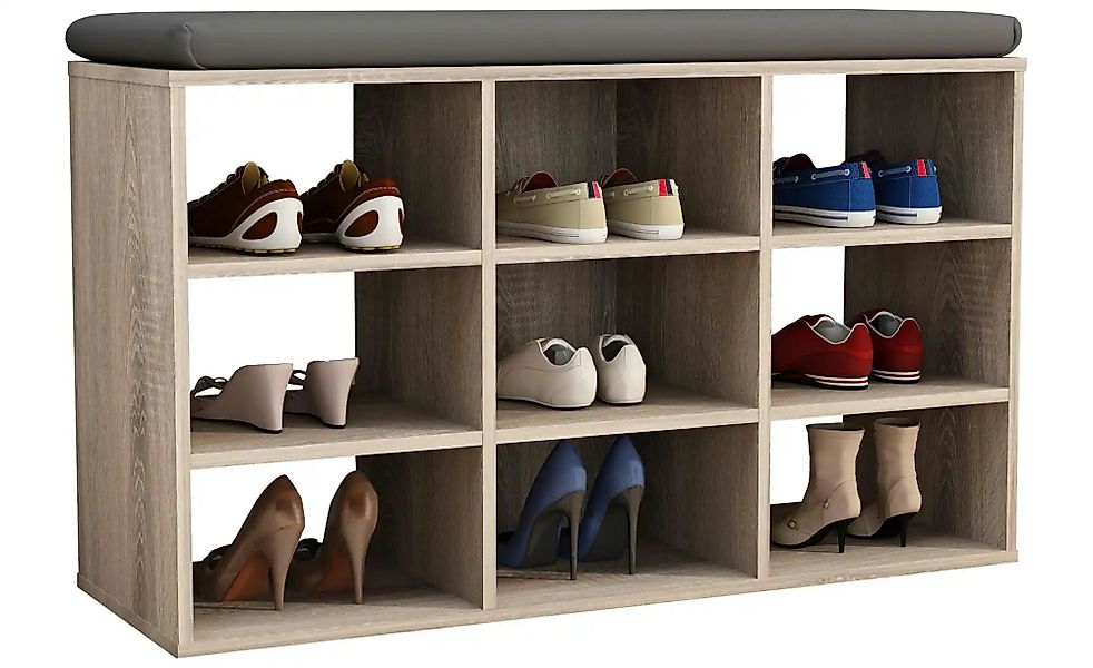 Schuhbank  Hinsol ¦ holzfarben ¦ Maße (cm): B: 80 H: 50 Regale > Schuhregal günstig online kaufen