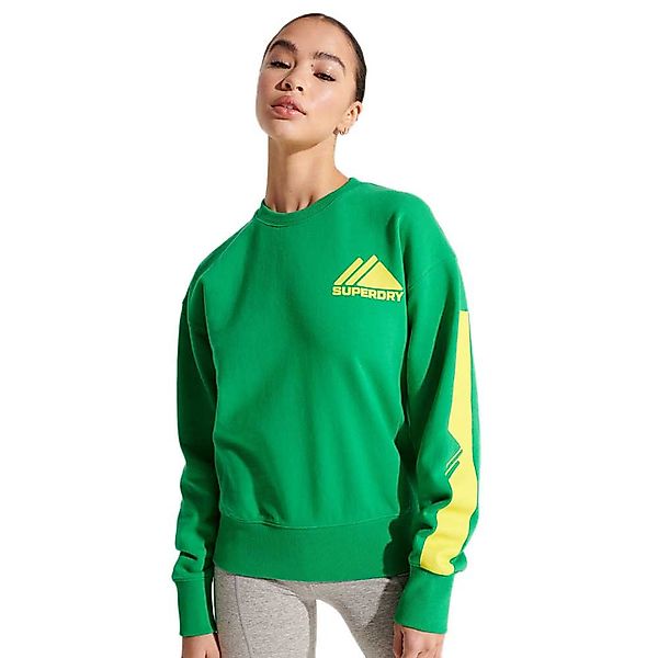 Superdry Mountain Sport Mono Crew Pullover S Bright Green günstig online kaufen
