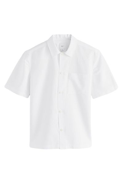 Next Kurzarmhemd Kurzärmliges Hemd aus Baumwoll-Leinenmischung günstig online kaufen