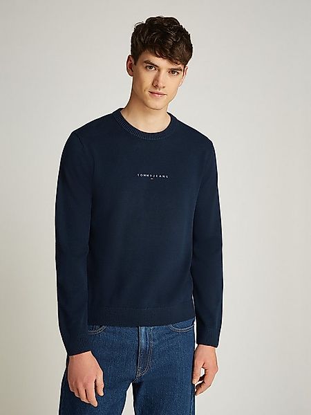 Tommy Jeans Strickpullover TJM LINEAR SMALL CHEST SWEATER mit Logoschriftzu günstig online kaufen