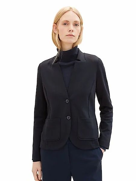 TOM TAILOR Sweatblazer Ottoman mit aufgesetzten günstig online kaufen