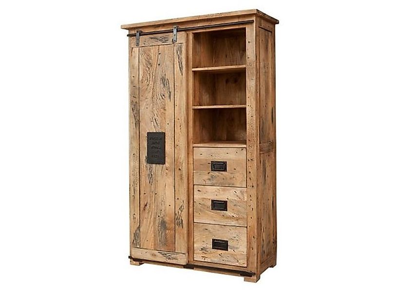 Massivmoebel24 Dreh-/Schwebetürenschrank #114 (Schrank Mango 100x45x175 nat günstig online kaufen