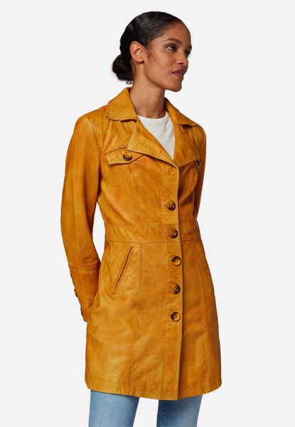 RICANO Ledermantel Lucy Ledermantel mit Reverskragen günstig online kaufen