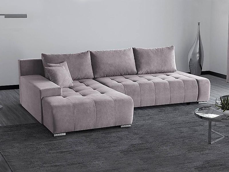 Beautysofa Ecksofa DRACO mit Schlaffunktion und günstig online kaufen