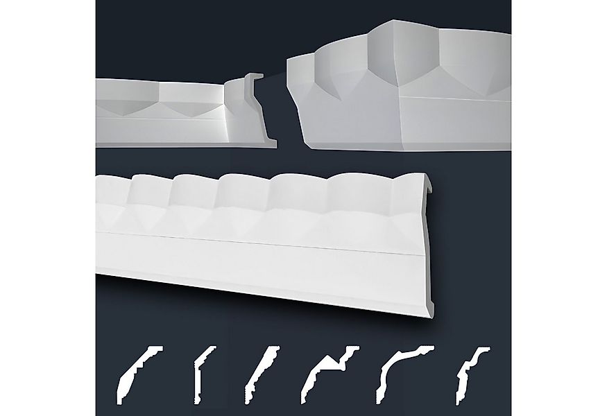 marbet design Stuckleiste B-40, 20 Meter, Deckenleisten Sparpaket aus Styro günstig online kaufen