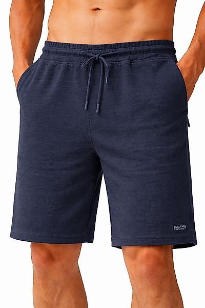 SUBLEVEL Shorts Herren Cord Baumwolle locker Sommer Freizeit Hose Elastisch günstig online kaufen