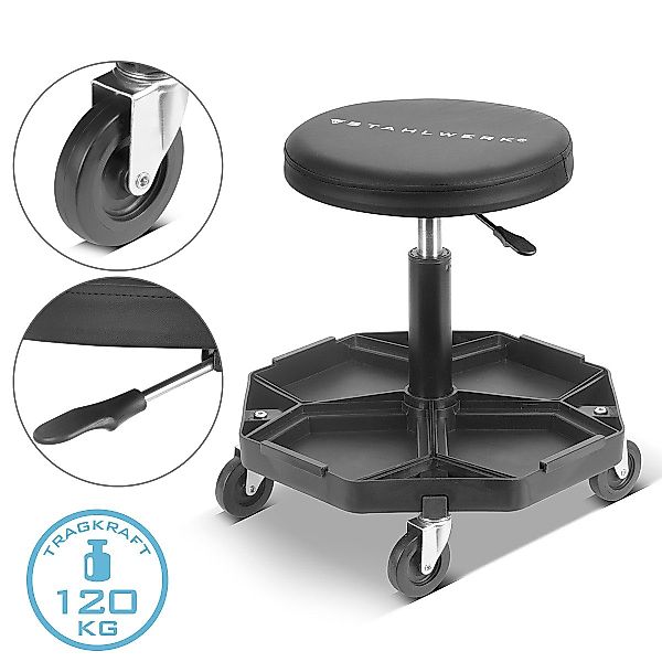 STAHLWERK Werkstattwagen WRH-57 ST Schwarz mit günstig online kaufen