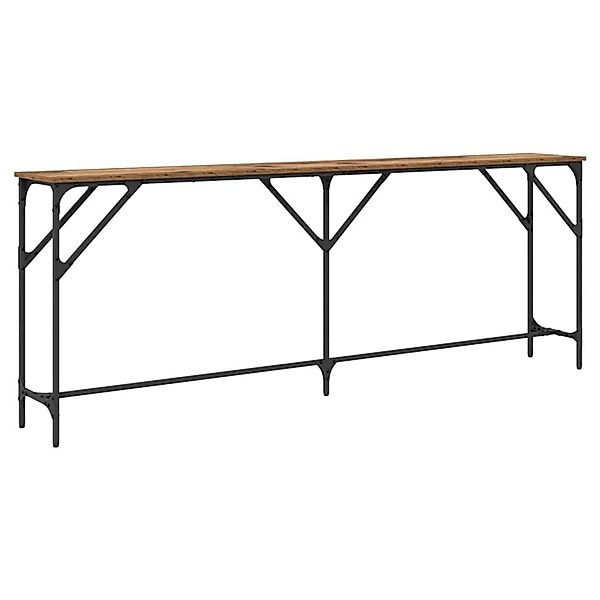vidaXL Konsolentisch Altholz 200 x 29 x 75 cm Schichtholz und Metall 871340 günstig online kaufen