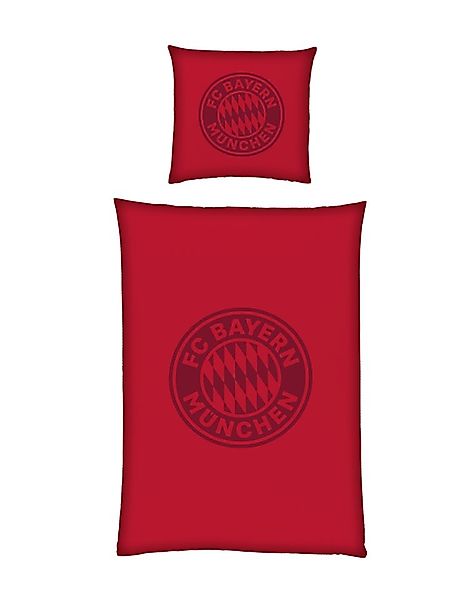FC Bayern München Bettwäsche FC Bayern München I Bettwäsche Satin I Bordeau günstig online kaufen
