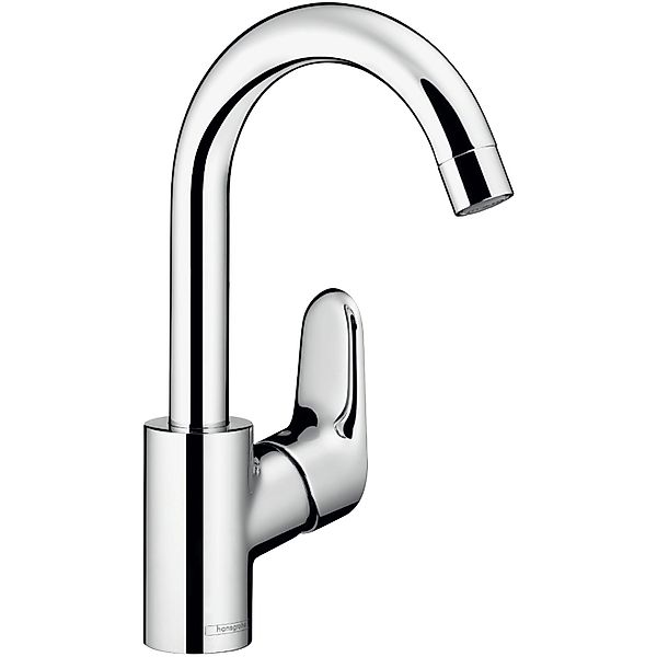 hansgrohe Waschtischarmatur Ecos schwenkbarer Wasserhahn Bad mit Zugstange günstig online kaufen