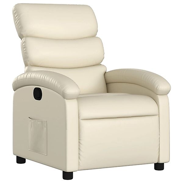 vidaXL Relaxsessel Creme Kunstleder Modell 19 günstig online kaufen