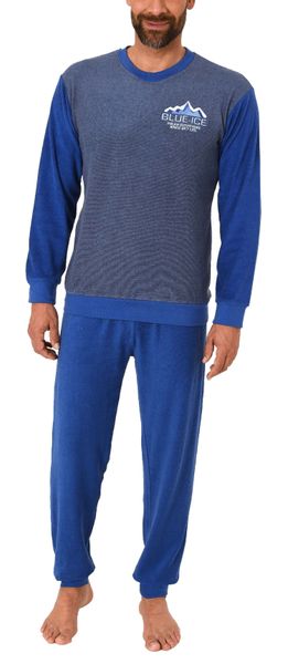 Normann Pyjama Herren Frottee Pyjama langarm günstig online kaufen