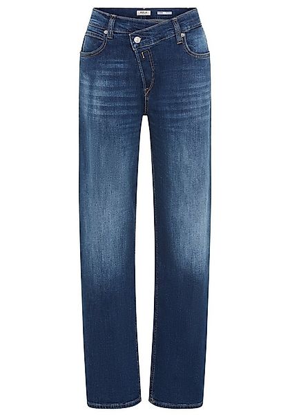 Replay Weite Jeans ZELMAA mit asymmetrischem Verschluss günstig online kaufen