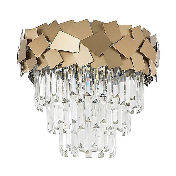 Lucande Deckenlampe Miraia 9923029 Design Modern in Gold Messing aus Edelst günstig online kaufen